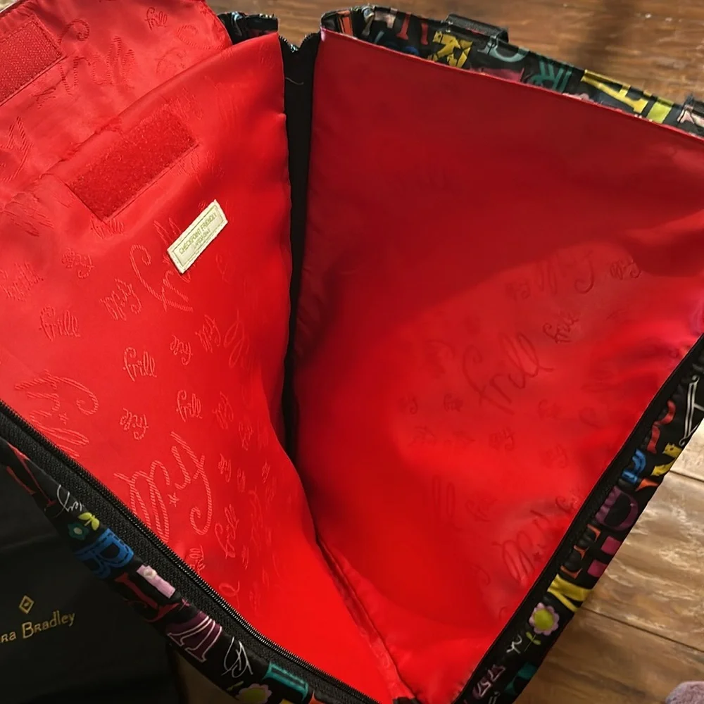 Vera Bradley “From A to Vera” Laptop Tote Travel Bag + Dust Bag